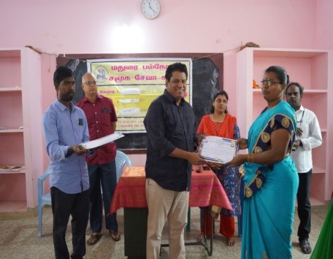 Tailoring Certificate Issuing Day – Palayam – 25.11.2022 – MMSSS